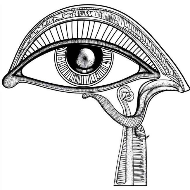 Olho de Horus para colorir 14 Olho de Horus para colorir 14