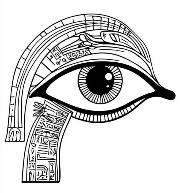 Olho de Horus para colorir 40 Olho de Horus para colorir 40