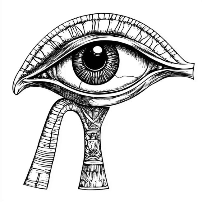 Olho de Horus para colorir 12 Olho de Horus para colorir 12