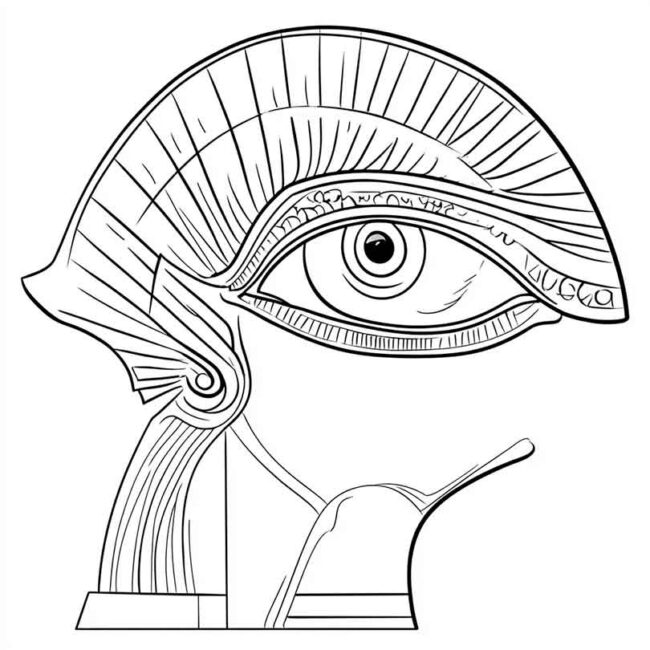 Olho de Horus para colorir 31 Olho de Horus para colorir 31