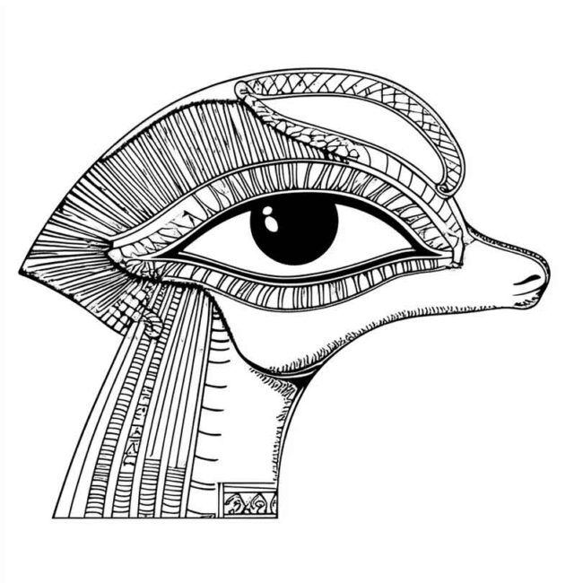 Olho de Horus para colorir 23 Olho de Horus para colorir 23