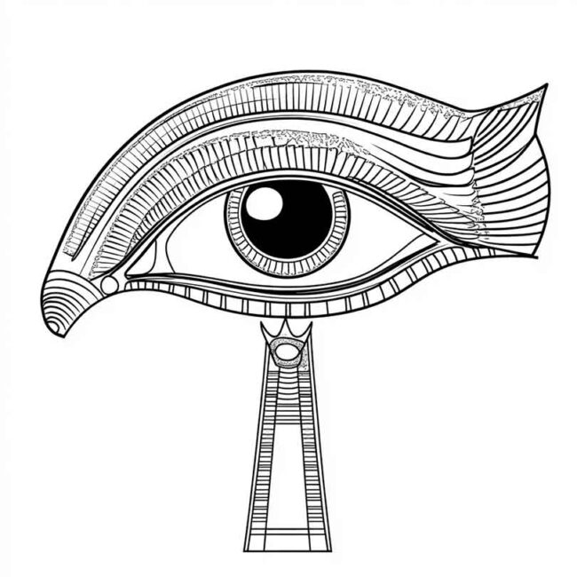 Olho de Horus para colorir 26 Olho de Horus para colorir 26