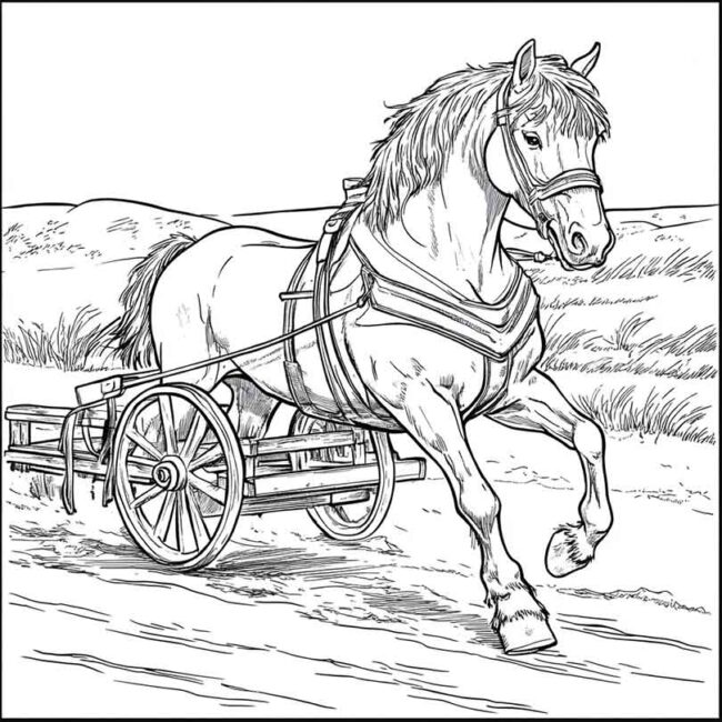 cavalo puxando carroca 29