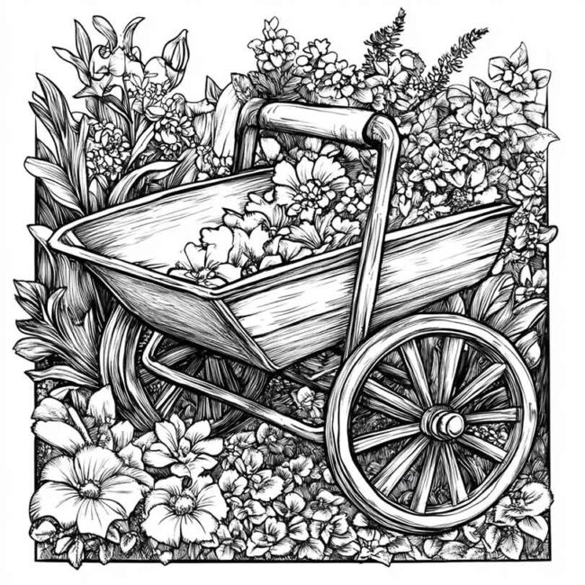 carrinho de mao para colorir 3 carrinho de mao para colorir 3