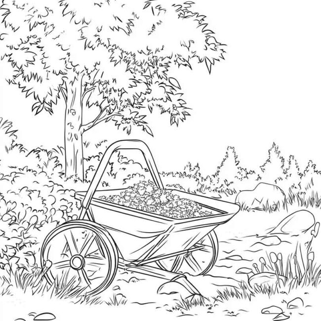 carrinho de mao para colorir 12 carrinho de mao para colorir 12