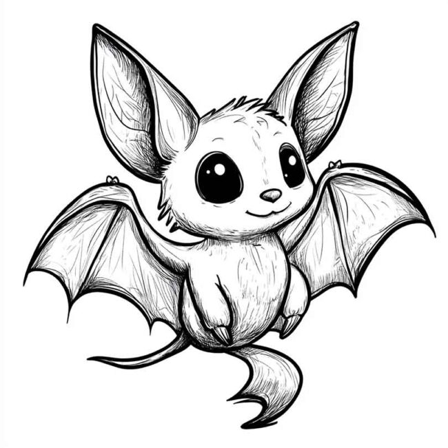 morceguinho fofo para colorir 8 morceguinho fofo para colorir 8