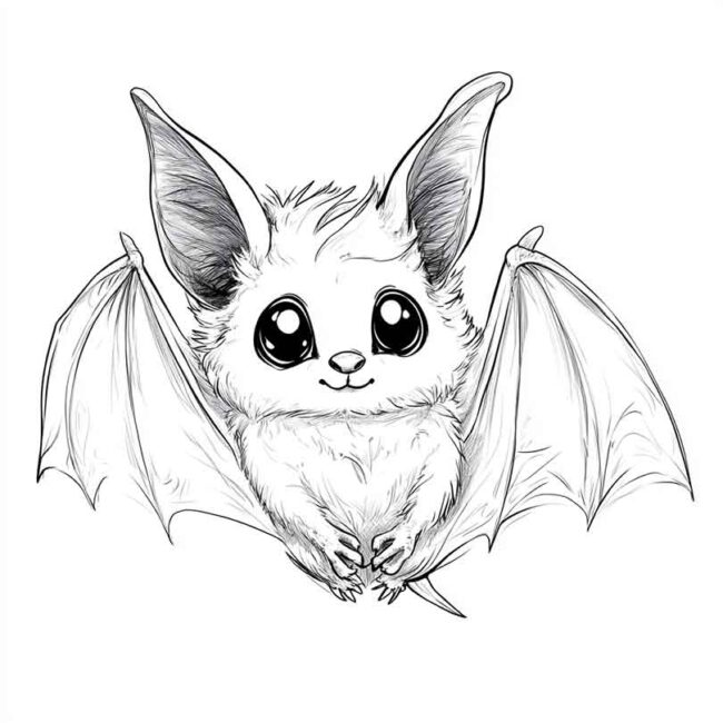 morceguinho fofo para colorir 9 morceguinho fofo para colorir 9