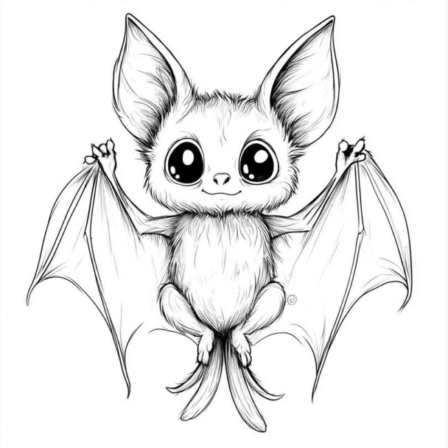 morceguinho fofo para colorir 5 morceguinho fofo para colorir 5