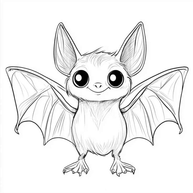 morceguinho fofo para colorir 6 morceguinho fofo para colorir 6