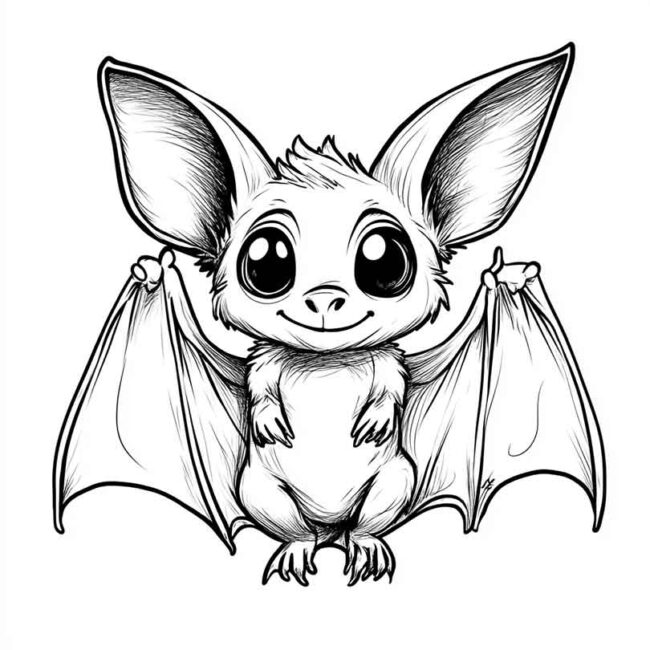 morceguinho fofo para colorir 42 morceguinho fofo para colorir 42