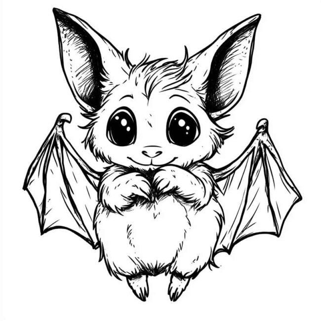 morceguinho fofo para colorir 43 morceguinho fofo para colorir 43