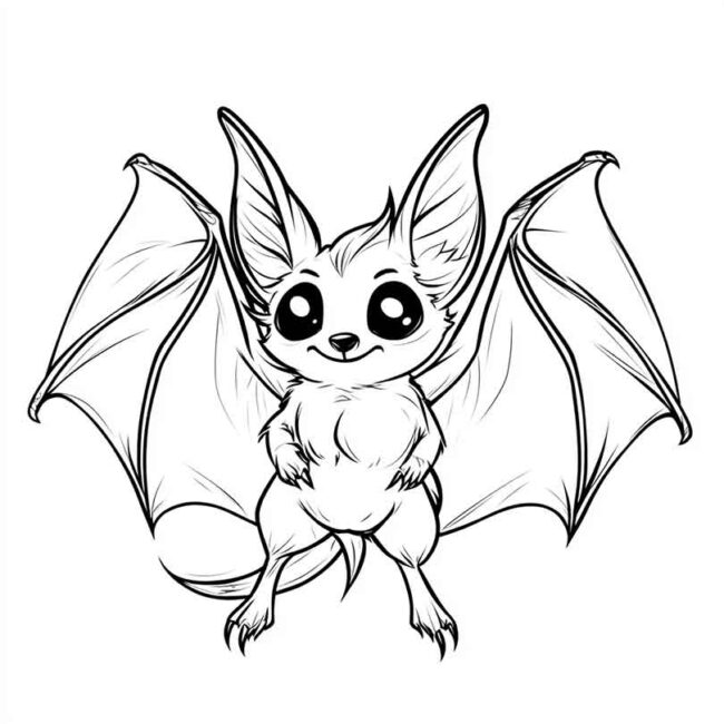morceguinho fofo para colorir 24 morceguinho fofo para colorir 24