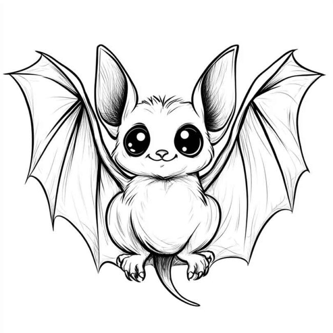 morceguinho fofo para colorir 11 morceguinho fofo para colorir 11