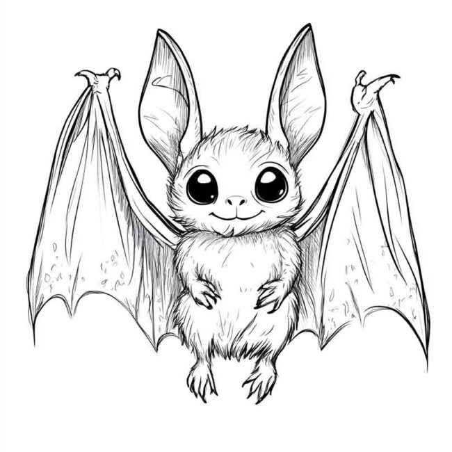 morceguinho fofo para colorir 1 morceguinho fofo para colorir 1