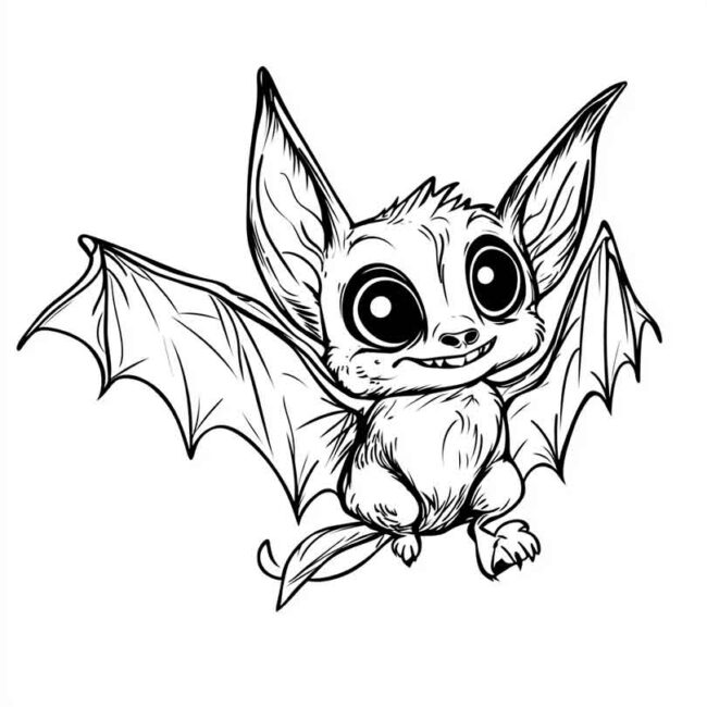 morceguinho fofo para colorir 26 morceguinho fofo para colorir 26