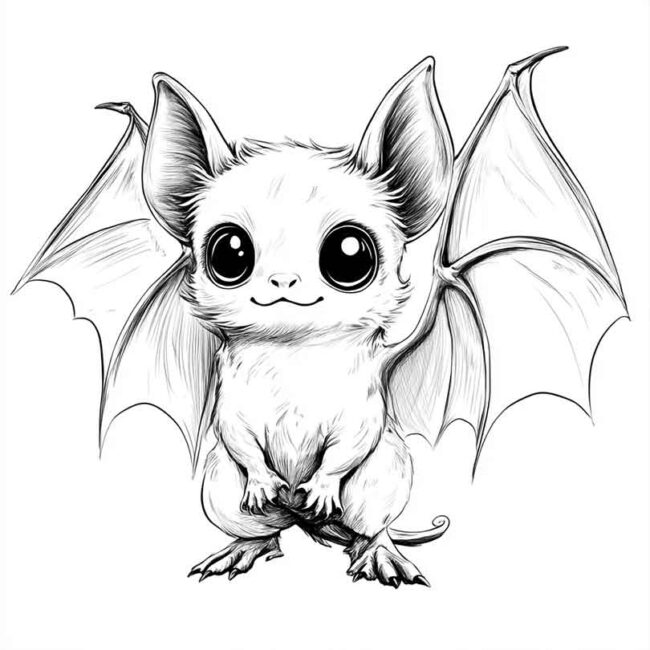 morceguinho fofo para colorir 32 morceguinho fofo para colorir 32