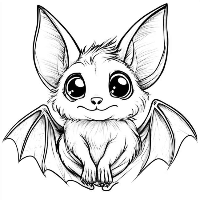 morceguinho fofo para colorir 3 morceguinho fofo para colorir 3