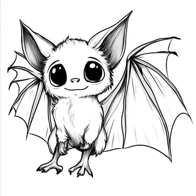 morceguinho fofo para colorir 34 morceguinho fofo para colorir 34