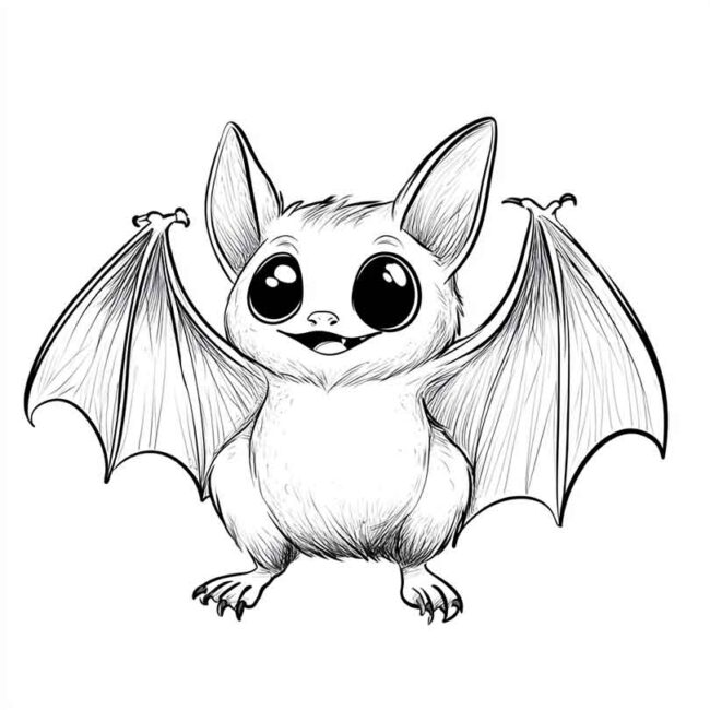 morceguinho fofo para colorir 13 morceguinho fofo para colorir 13