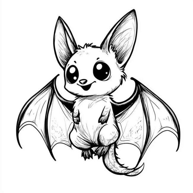 morceguinho fofo para colorir 17 morceguinho fofo para colorir 17