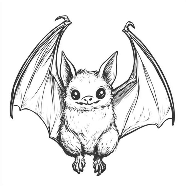 morceguinho fofo para colorir 12 morceguinho fofo para colorir 12