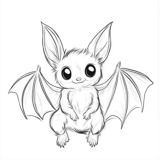 morceguinho fofo para colorir 14 morceguinho fofo para colorir 14