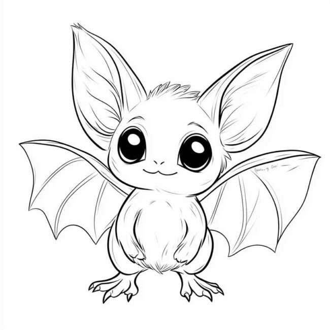 morceguinho fofo para colorir 23 morceguinho fofo para colorir 23