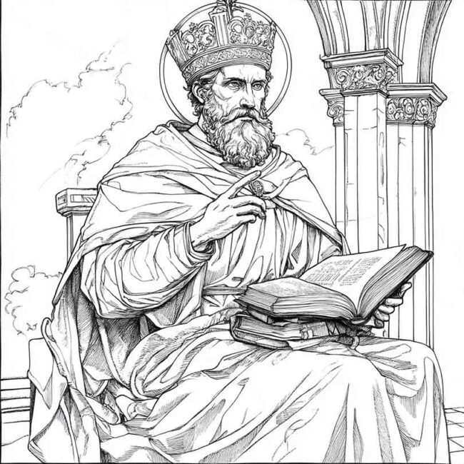 santo agostinho para colorir png 7