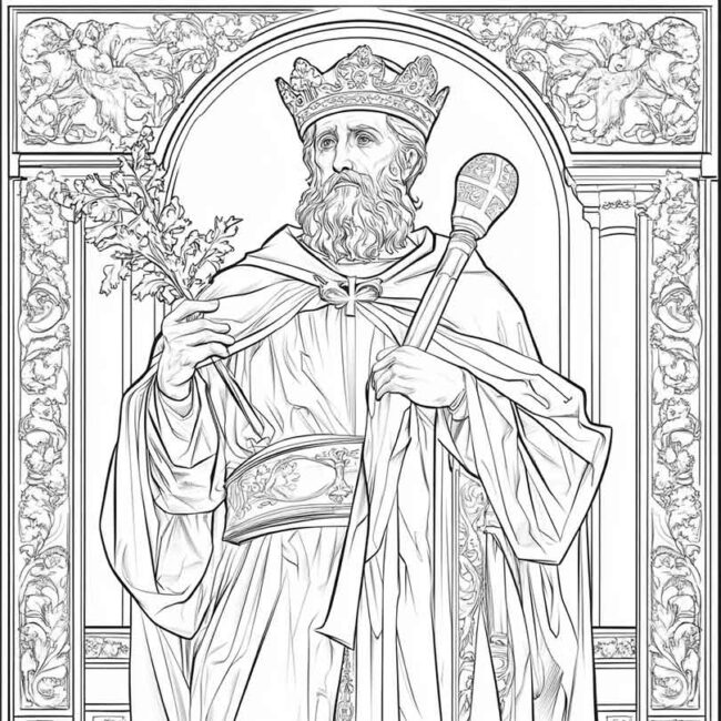 santo agostinho para colorir png 4
