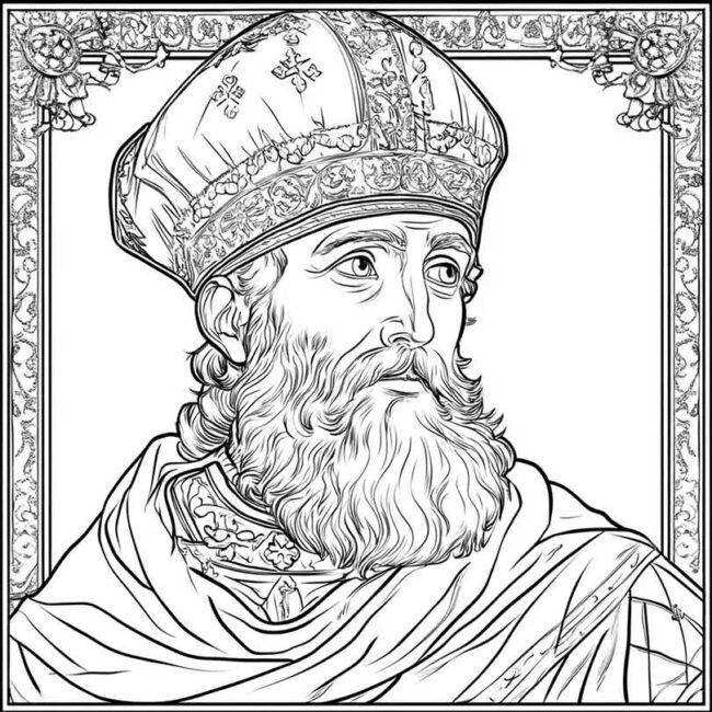 santo agostinho para colorir png 32
