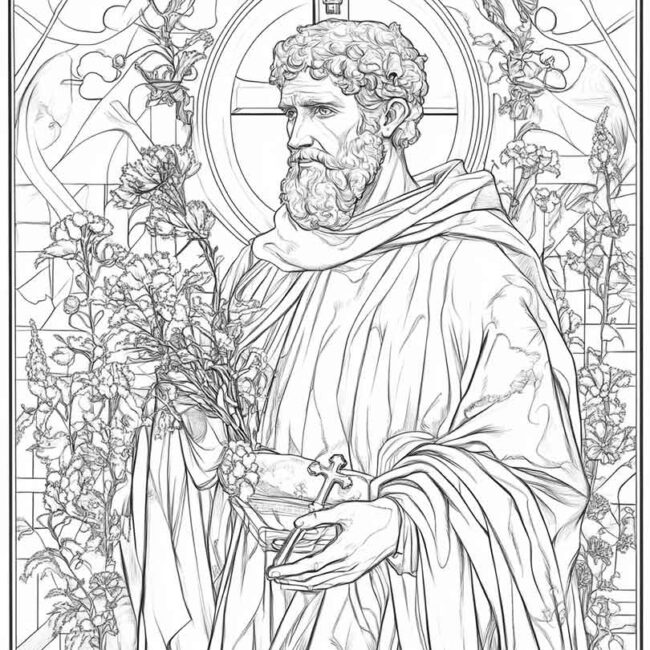 santo agostinho para colorir png 29