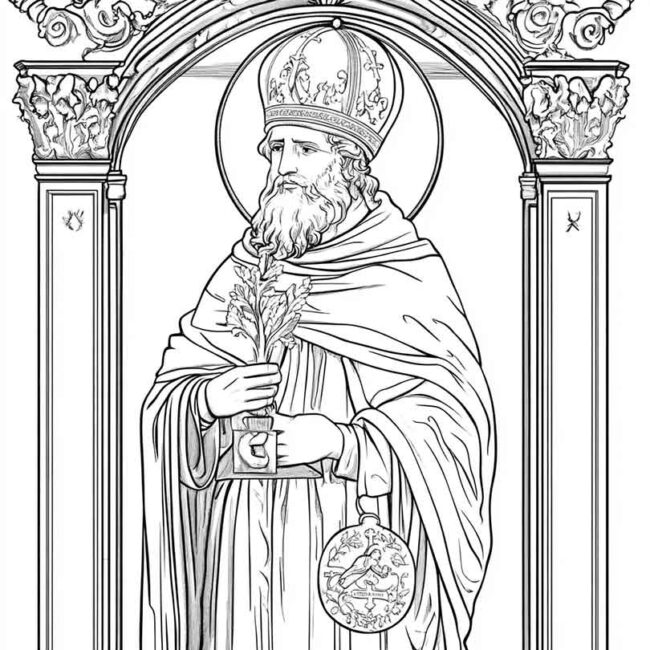 santo agostinho para colorir png 31
