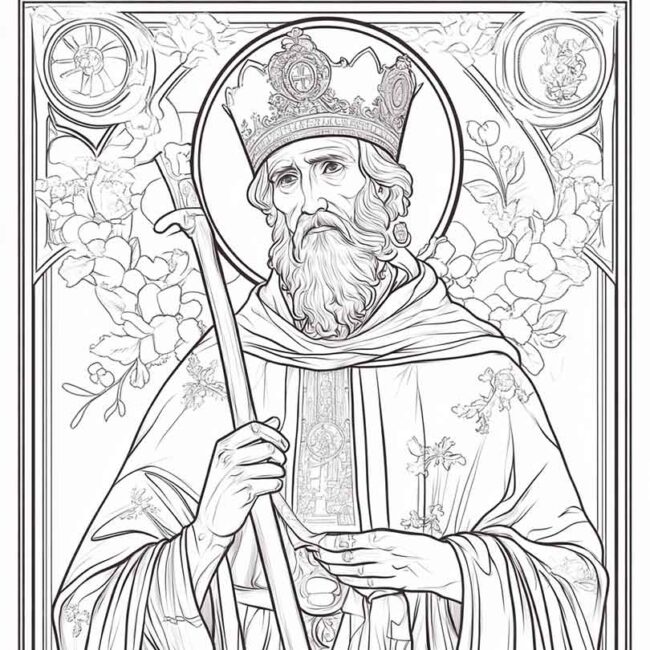 santo agostinho para colorir png 12