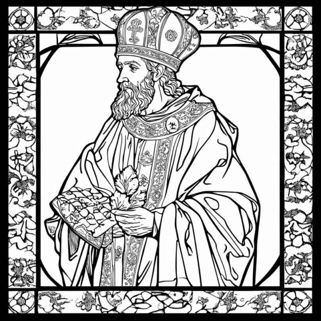 santo agostinho para colorir png 16