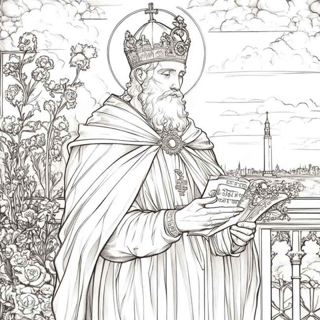 santo agostinho para colorir png 35
