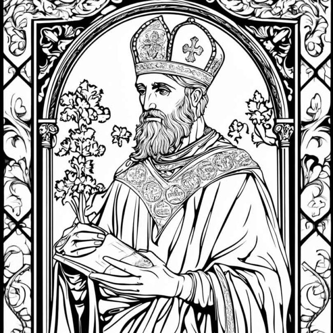 santo agostinho para colorir png 27