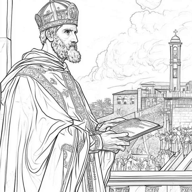 santo agostinho para colorir png 19