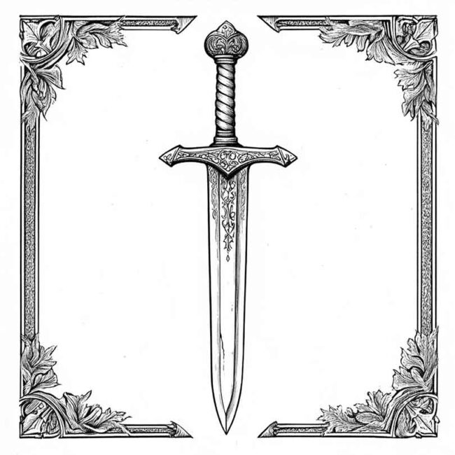 adaga para colorir png 51