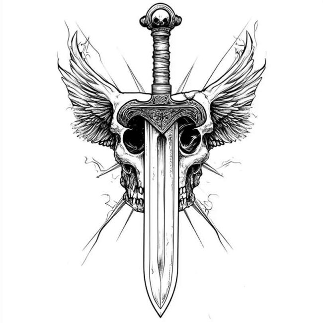 adaga para colorir png 26