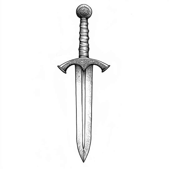 adaga para colorir png 29