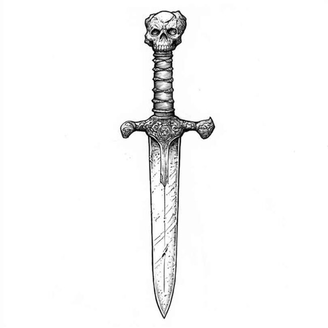 adaga para colorir png 10