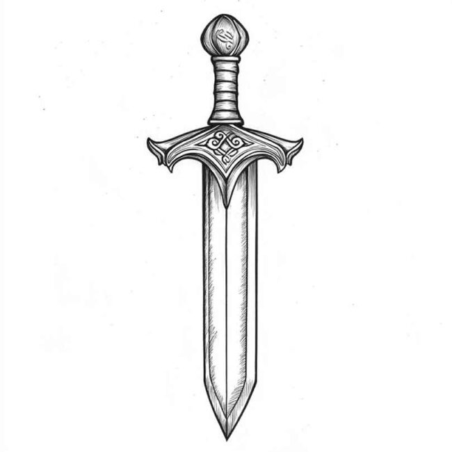 adaga para colorir png 13