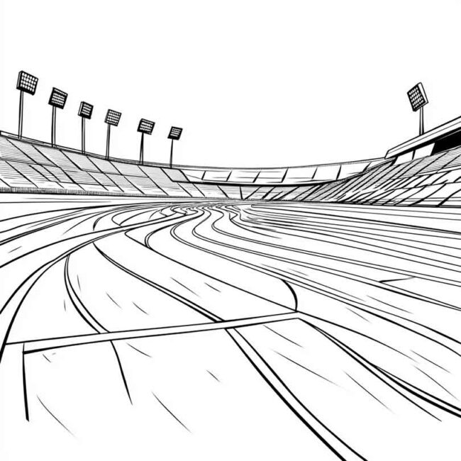pista de atletismo para colorir png 47