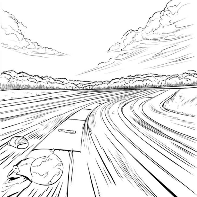 pista de atletismo para colorir png 7