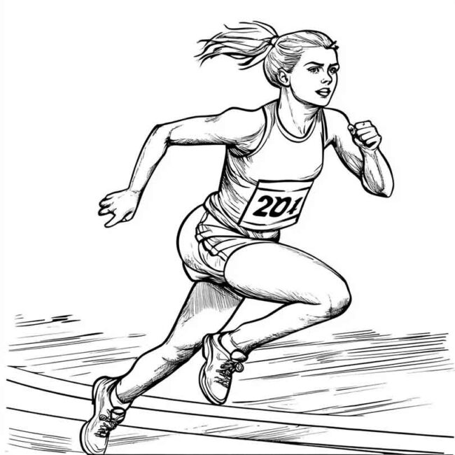 pista de atletismo para colorir png 29