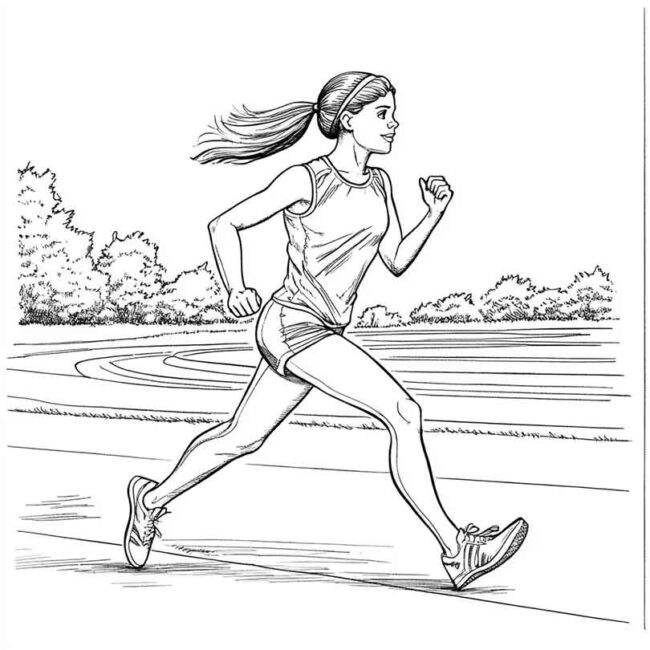 pista de atletismo para colorir png 30