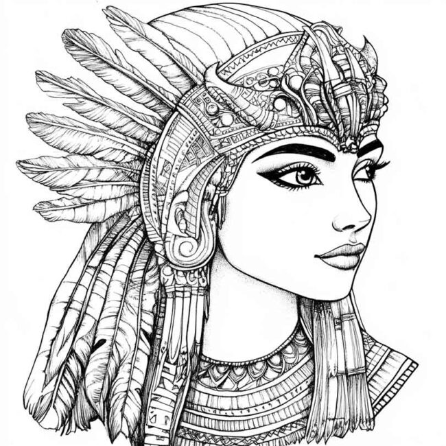 desenhos de Cleopatra para colorir png 6 desenhos de Cleopatra para colorir png 6