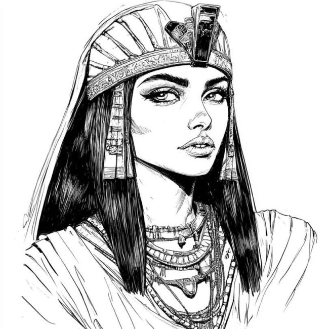desenhos de Cleopatra para colorir png 30 desenhos de Cleopatra para colorir png 30