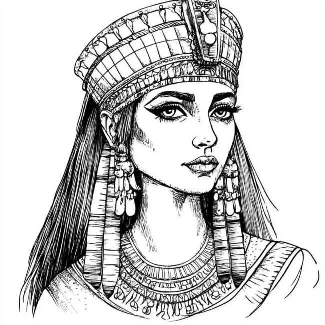 desenhos de Cleopatra para colorir png 25 desenhos de Cleopatra para colorir png 25