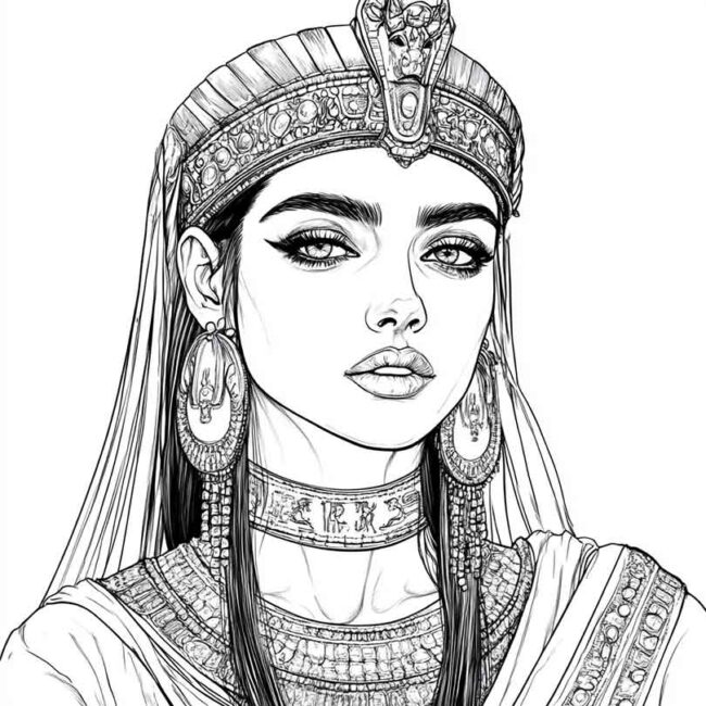 desenhos de Cleopatra para colorir png 19 desenhos de Cleopatra para colorir png 19